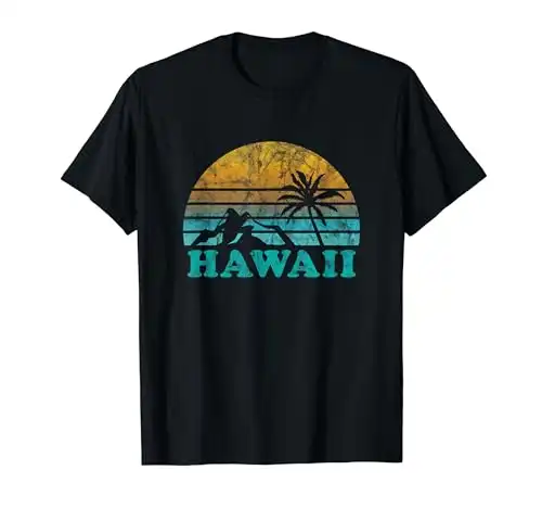 Vintage-look HAWAII sunset distressed look T-Shirt